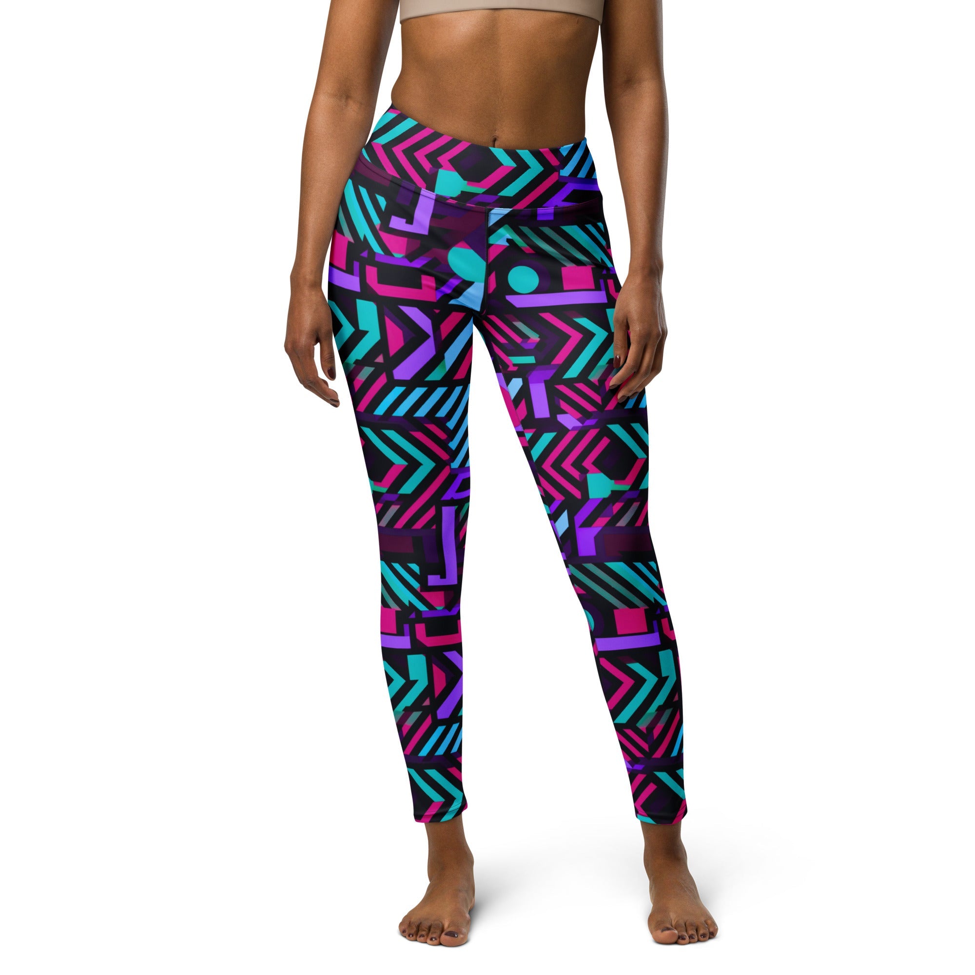 [GeoModa] Poly Pizzazz Yoga Leggings