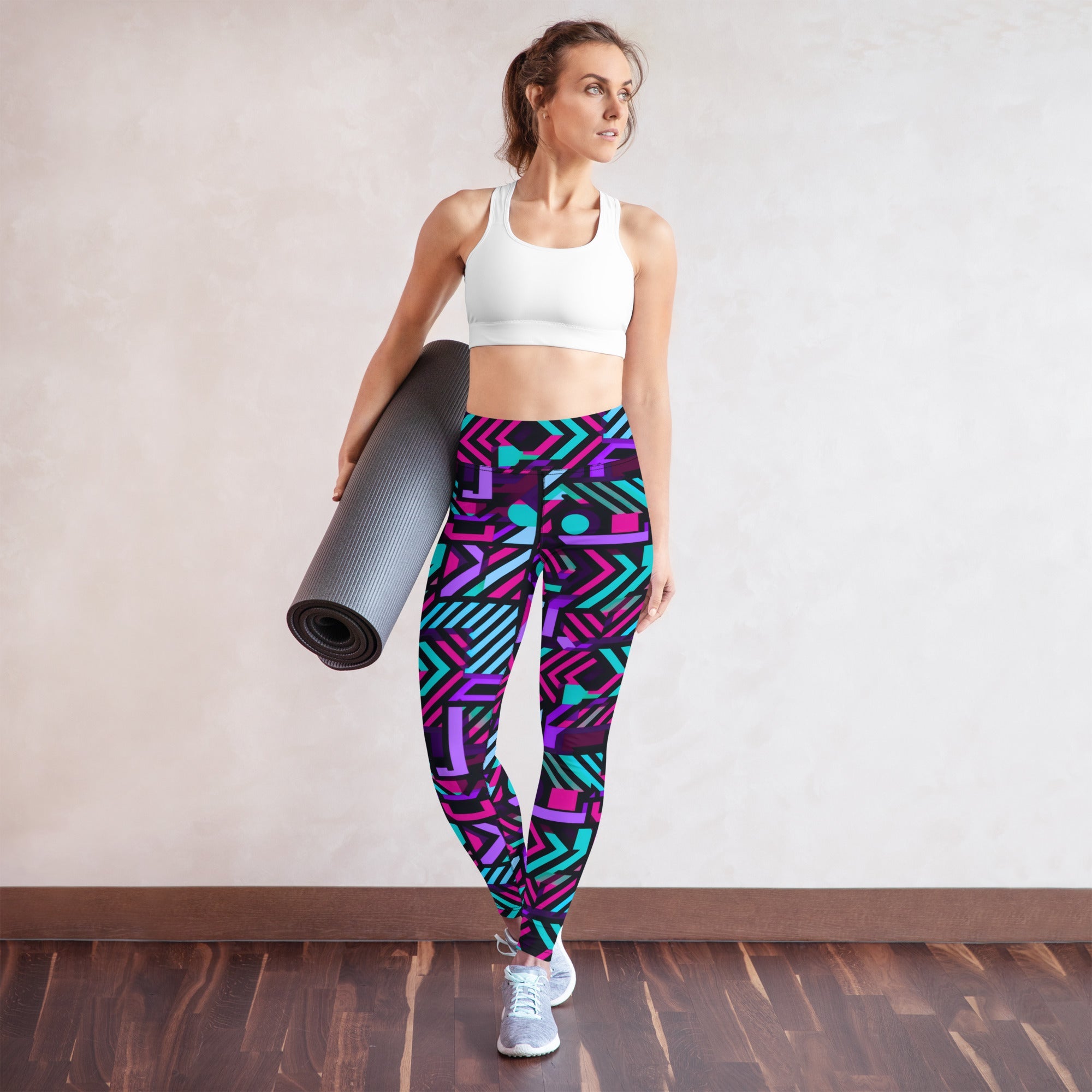 [GeoModa] Poly Pizzazz Yoga Leggings