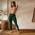 [GeoModa] Minted Heart Yoga Leggings