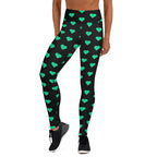 [GeoModa] Minted Heart Yoga Leggings