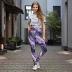 [Luxe Chic] Amethyst Gleam Yoga Leggings