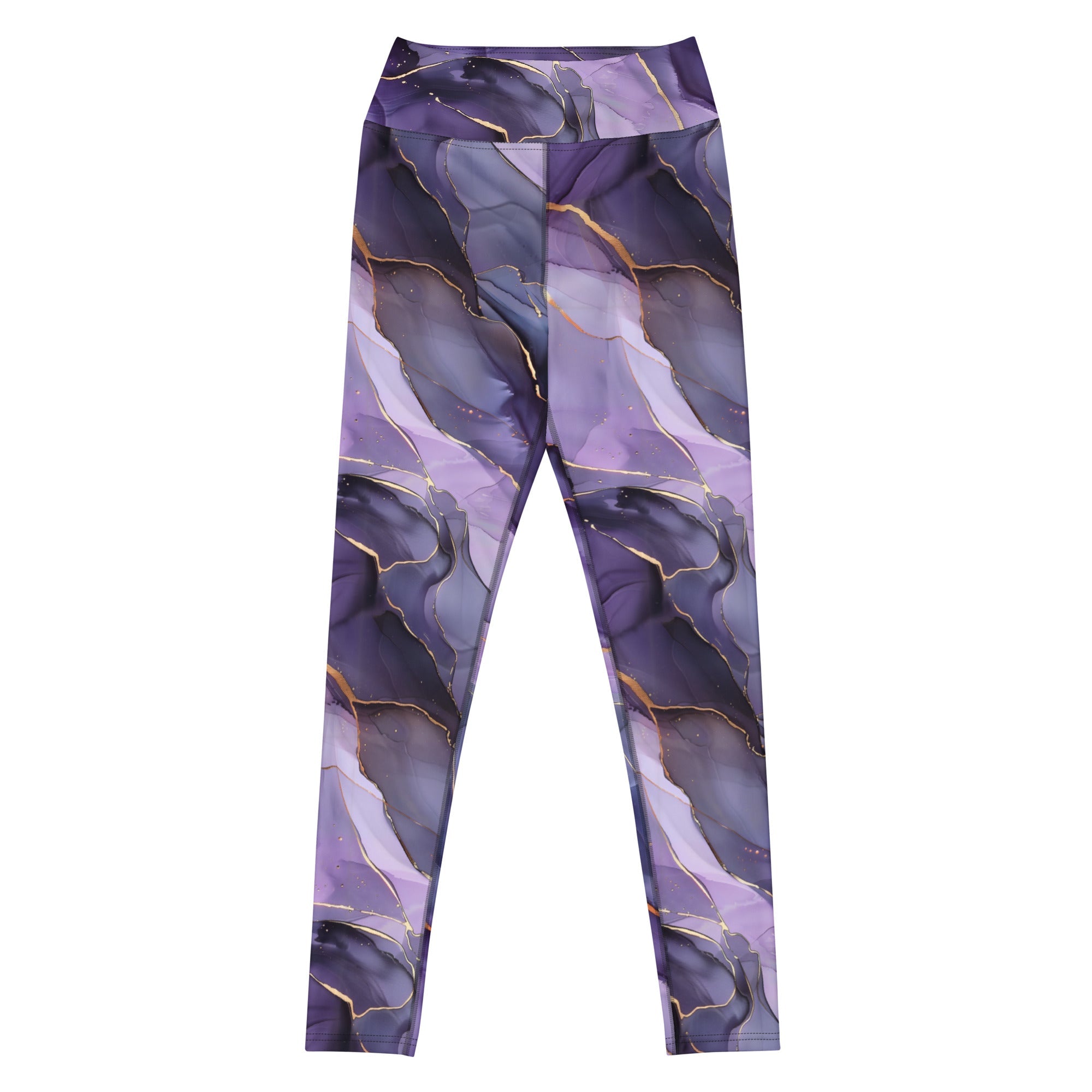 [Luxe Chic] Amethyst Gleam Yoga Leggings