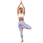 [Floral Bloom] Dahlia Gloom Yoga Leggings