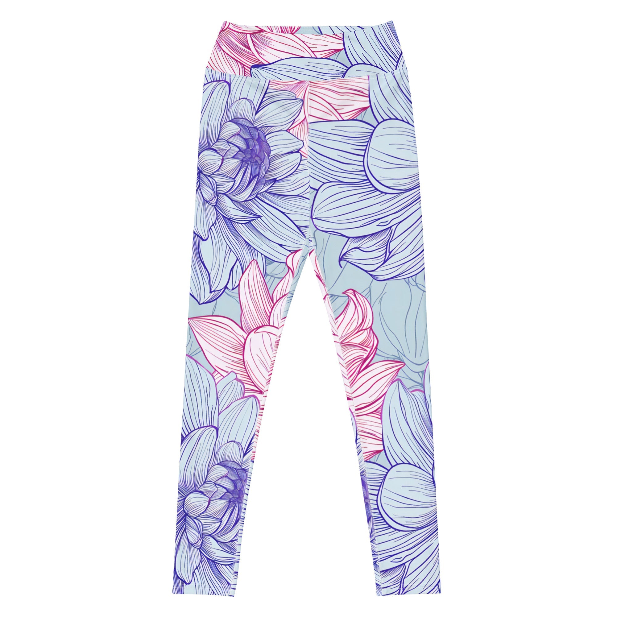 [Floral Bloom] Dahlia Gloom Yoga Leggings