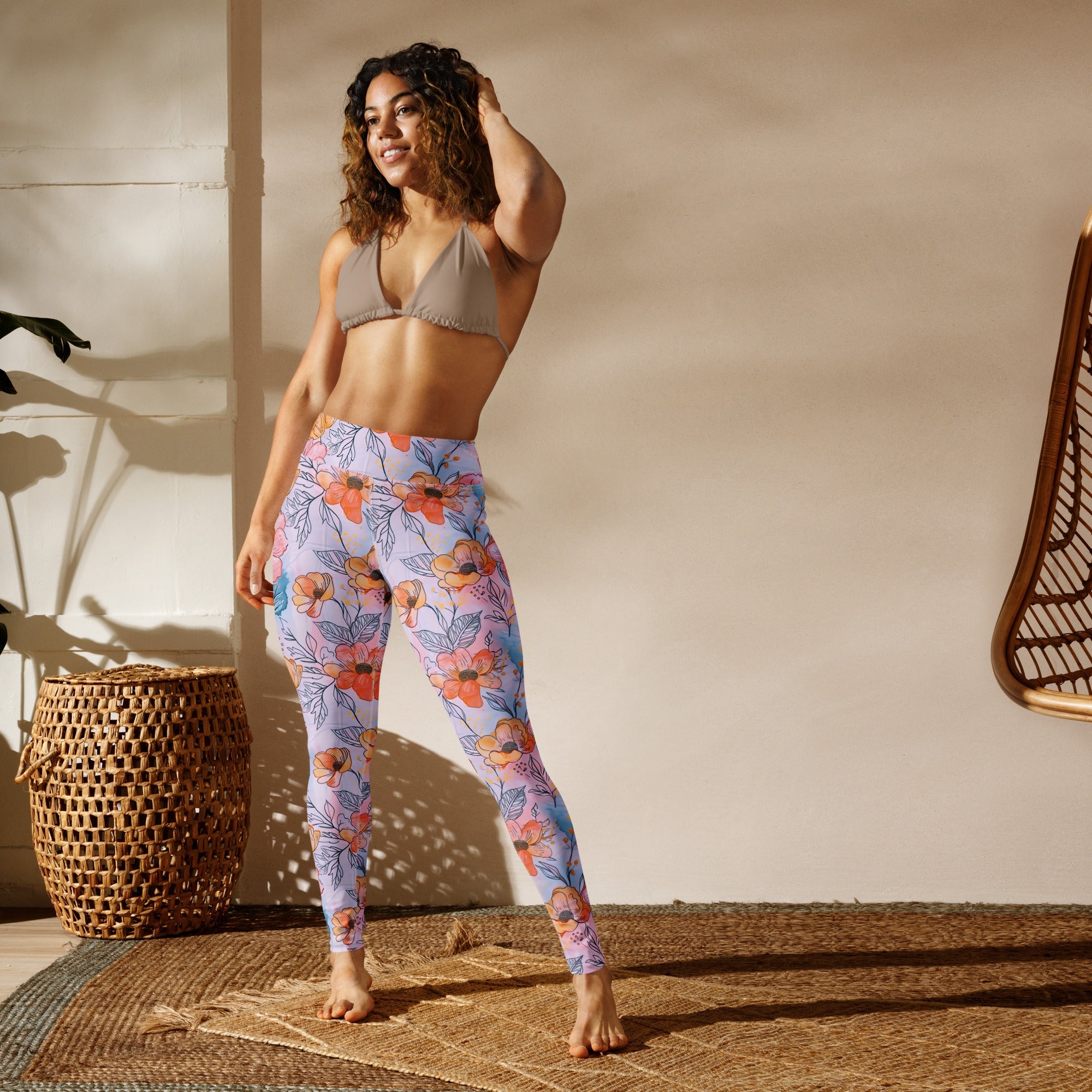 [Floral Bloom] Spring Serenade Yoga Leggings