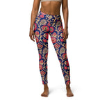 [Floral Bloom] Ruby Heritage Yoga Leggings