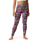 [Floral Bloom] Ruby Heritage Yoga Leggings