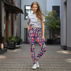 [Floral Bloom] Ruby Heritage Yoga Leggings