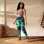 [Floral Bloom] Electric Flora Yoga Leggings