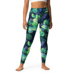 [Floral Bloom] Electric Flora Yoga Leggings