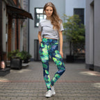 [Floral Bloom] Electric Flora Yoga Leggings