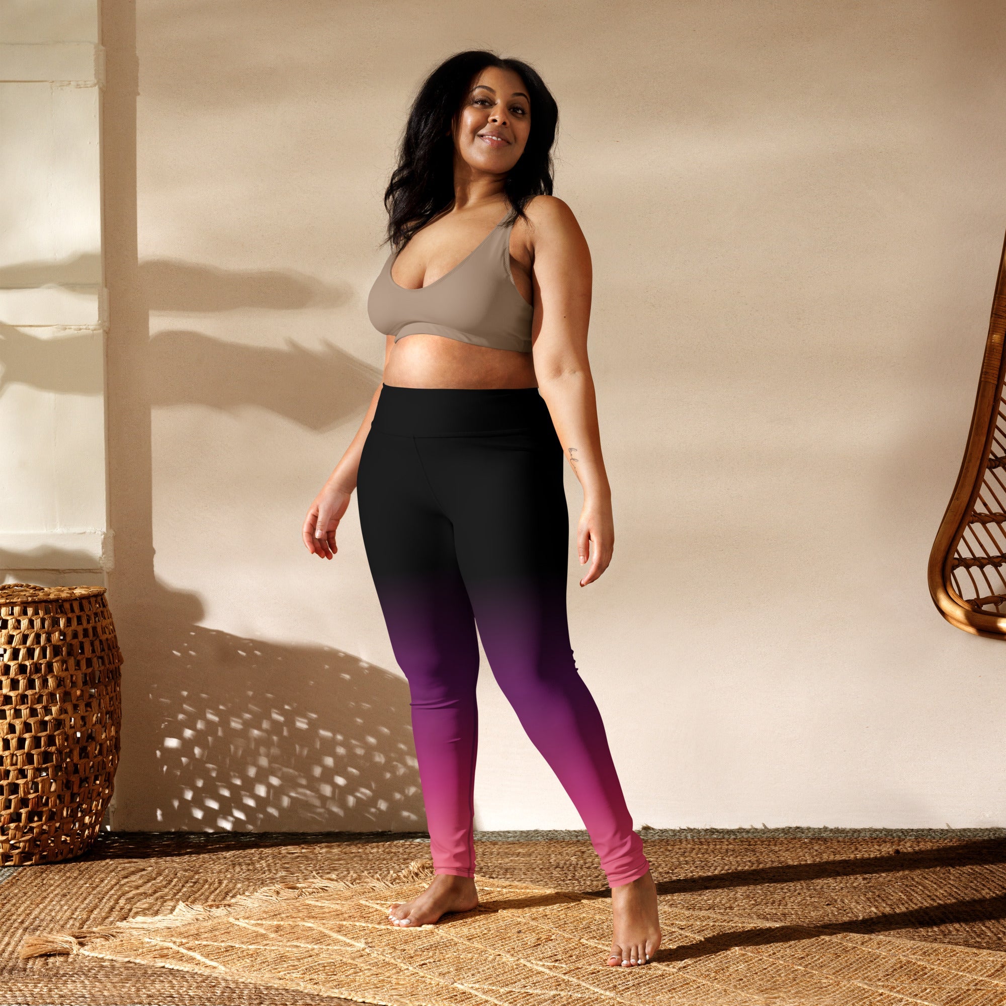 [THC Basics] Pink Eclipse Yoga Leggings