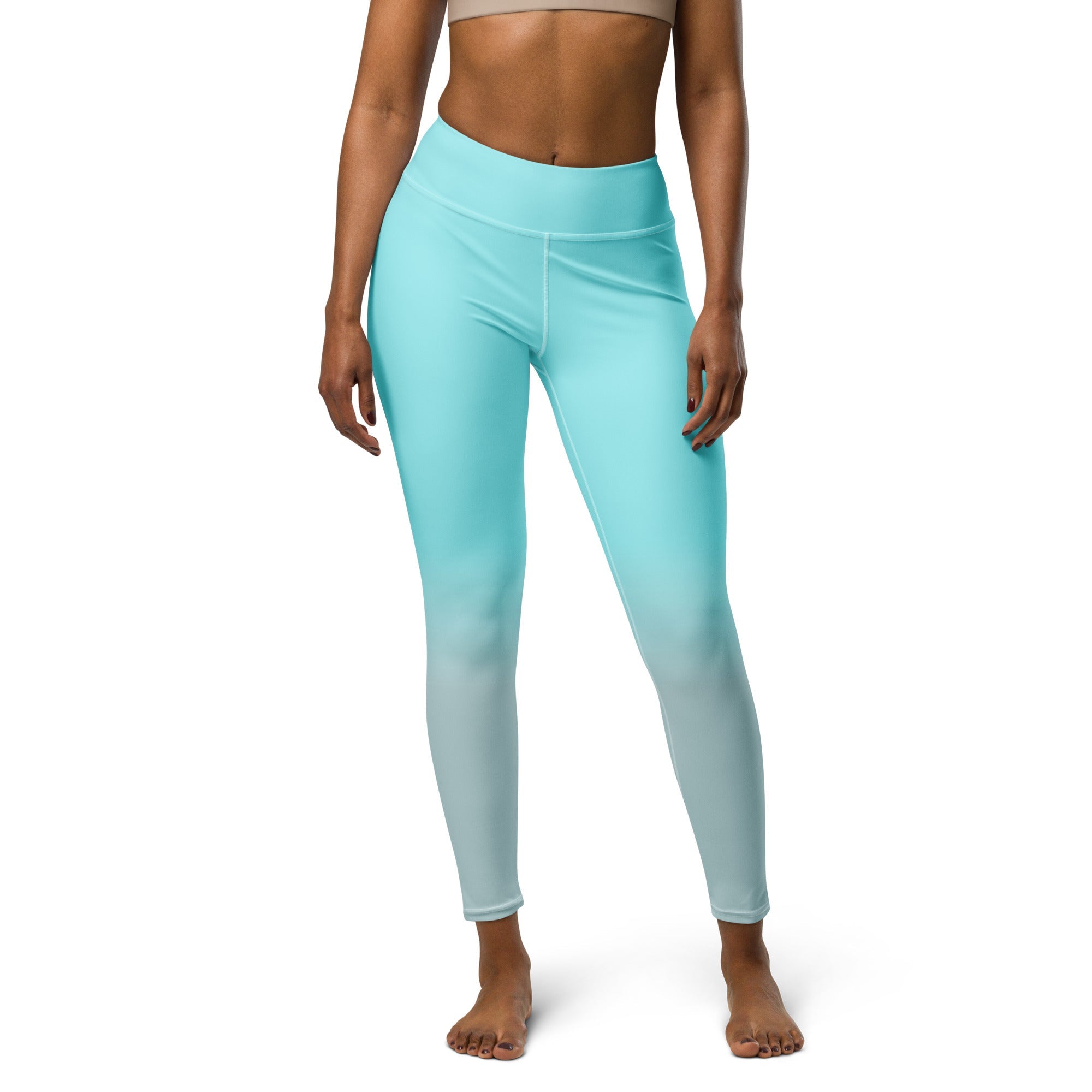[THC Basics] Frosted Cyan Yoga Leggings