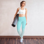 [THC Basics] Frosted Cyan Yoga Leggings