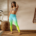 [THC Basics] Tropical Wave Yoga Leggings