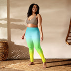 [THC Basics] Tropical Wave Yoga Leggings
