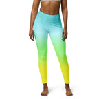 [THC Basics] Tropical Wave Yoga Leggings