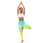 [THC Basics] Tropical Wave Yoga Leggings