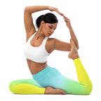 [THC Basics] Tropical Wave Yoga Leggings