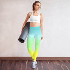 [THC Basics] Tropical Wave Yoga Leggings