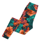 [Floral Bloom] Emerald Bliss Yoga Leggings
