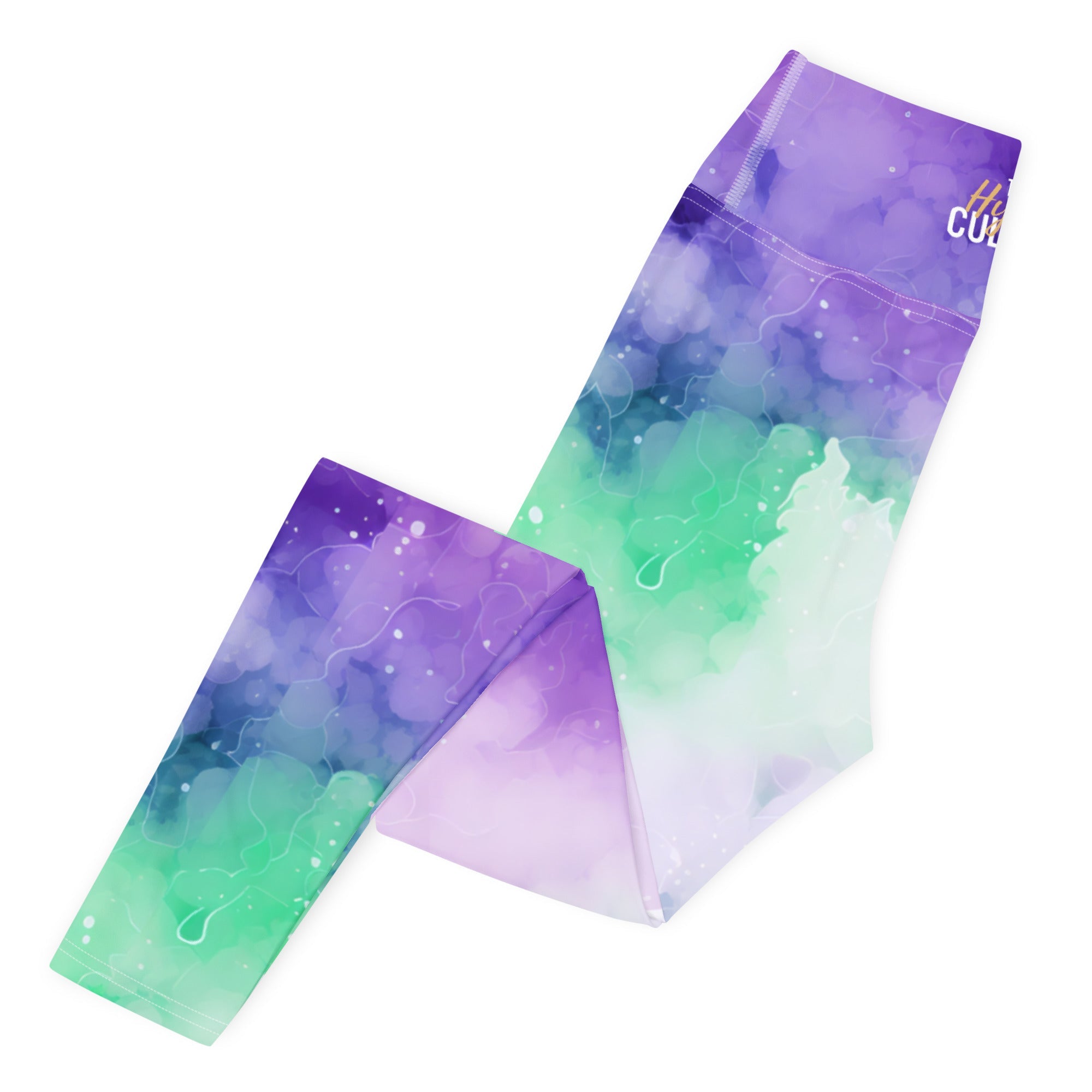 [Luxe Chic] Inky Spill Yoga Leggings