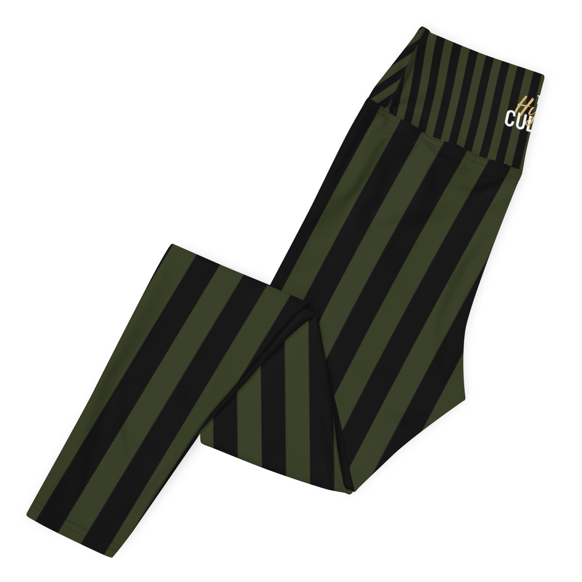 [GeoModa] Military Stripes Yoga Leggings