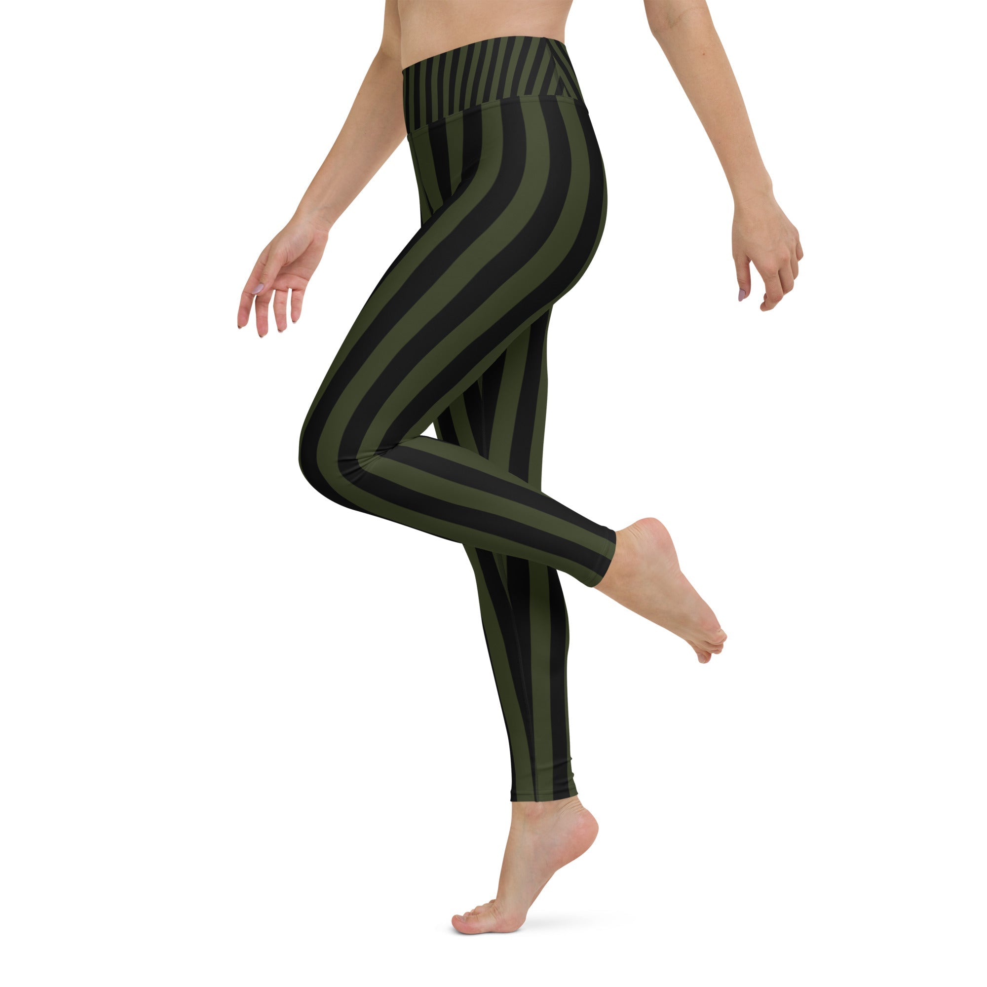 [GeoModa] Military Stripes Yoga Leggings