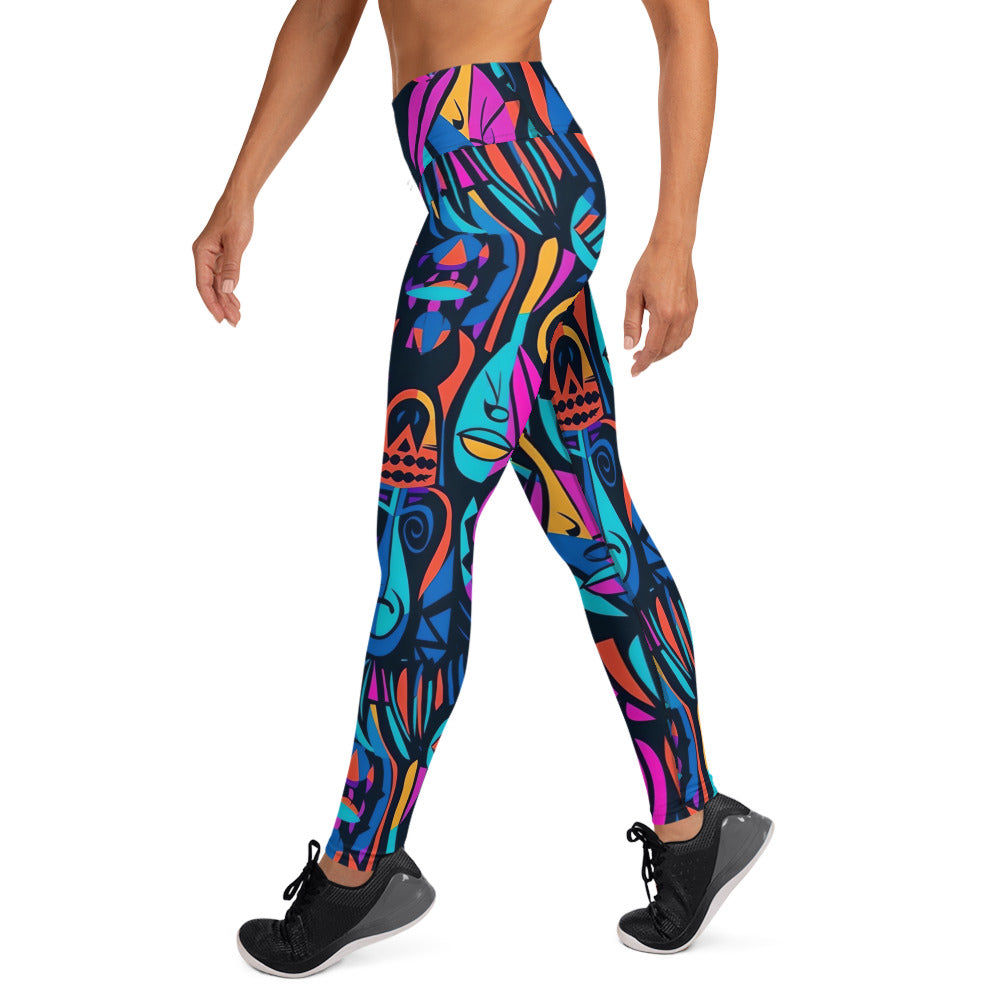 [Gypsy Soul] Neon Expression Yoga Leggings