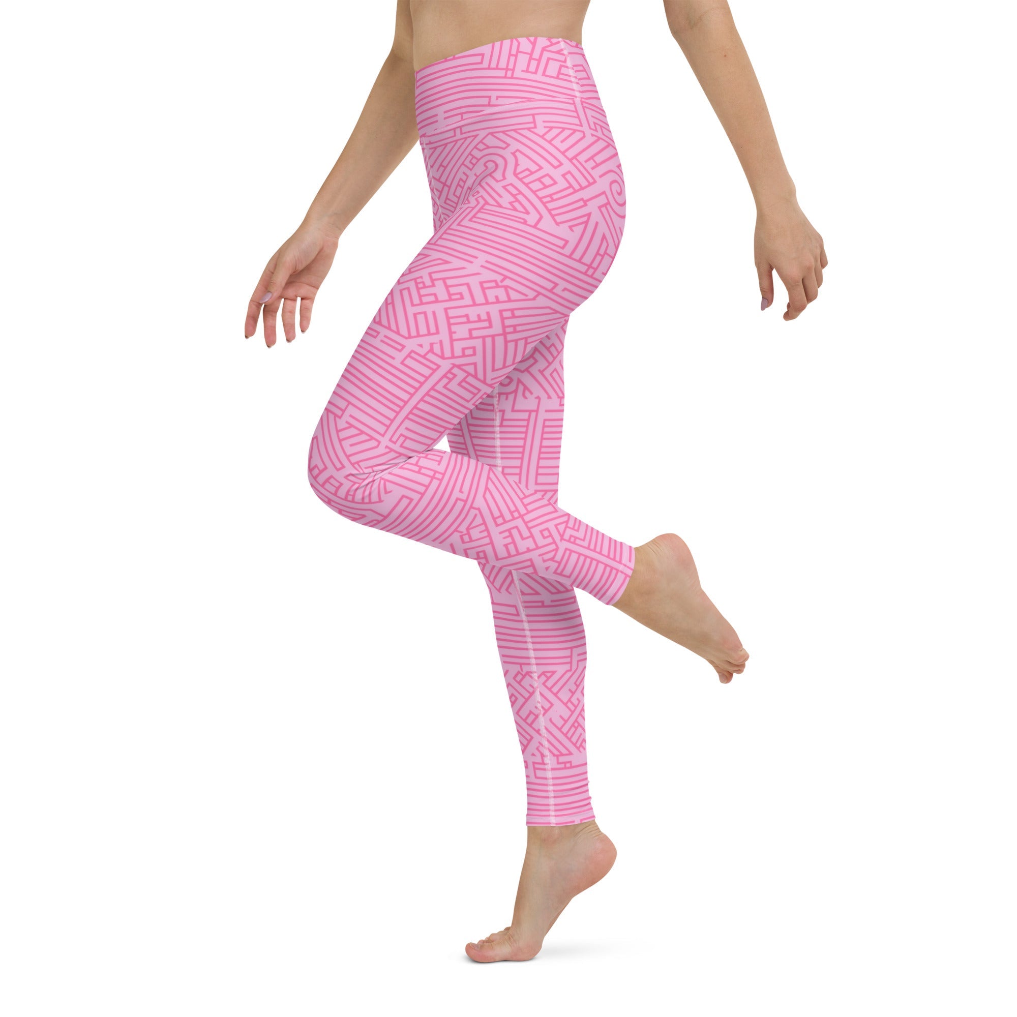 [GeoModa] Bubblegum Puzzle Yoga Leggings