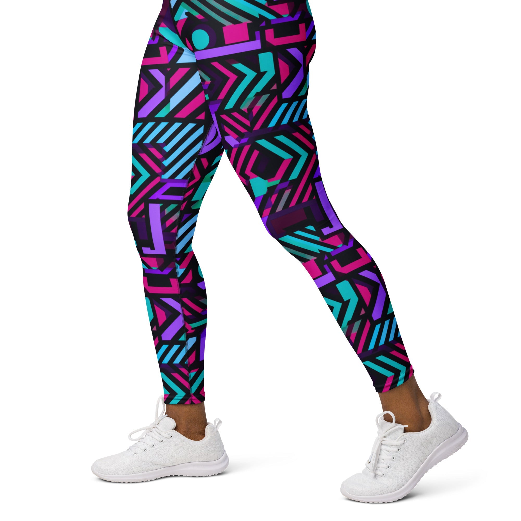 [GeoModa] Poly Pizzazz Yoga Leggings