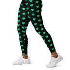[GeoModa] Minted Heart Yoga Leggings