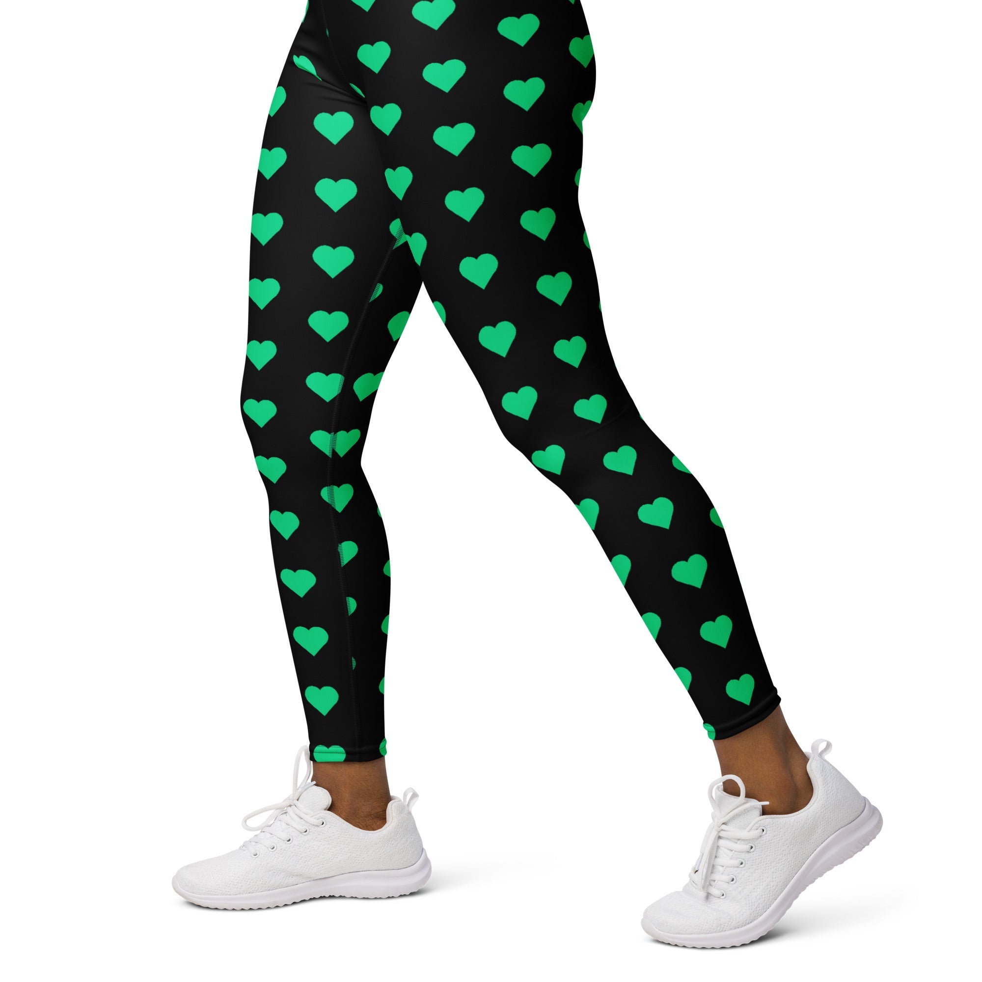 [GeoModa] Minted Heart Yoga Leggings