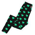 [GeoModa] Minted Heart Yoga Leggings