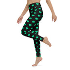 [GeoModa] Minted Heart Yoga Leggings