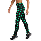 [GeoModa] Minted Heart Yoga Leggings