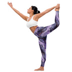 [Luxe Chic] Amethyst Gleam Yoga Leggings
