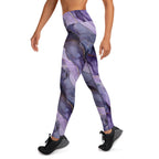 [Luxe Chic] Amethyst Gleam Yoga Leggings