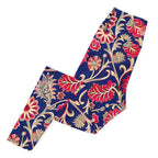 [Floral Bloom] Ruby Heritage Yoga Leggings
