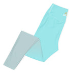 [THC Basics] Frosted Cyan Yoga Leggings