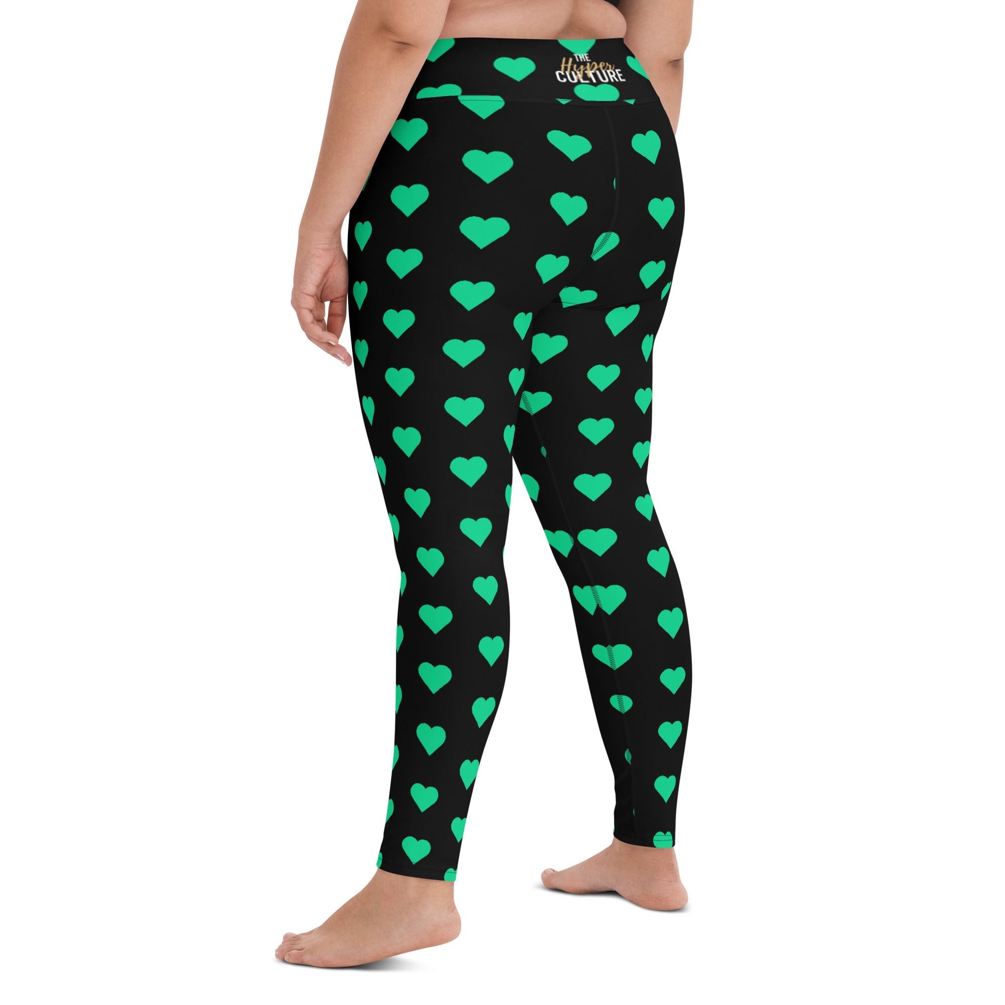 [GeoModa] Minted Heart Yoga Leggings