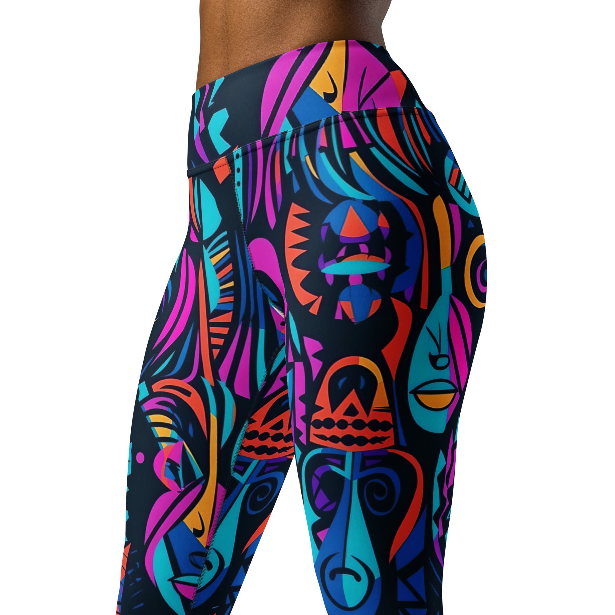 [Gypsy Soul] Neon Expression Yoga Leggings