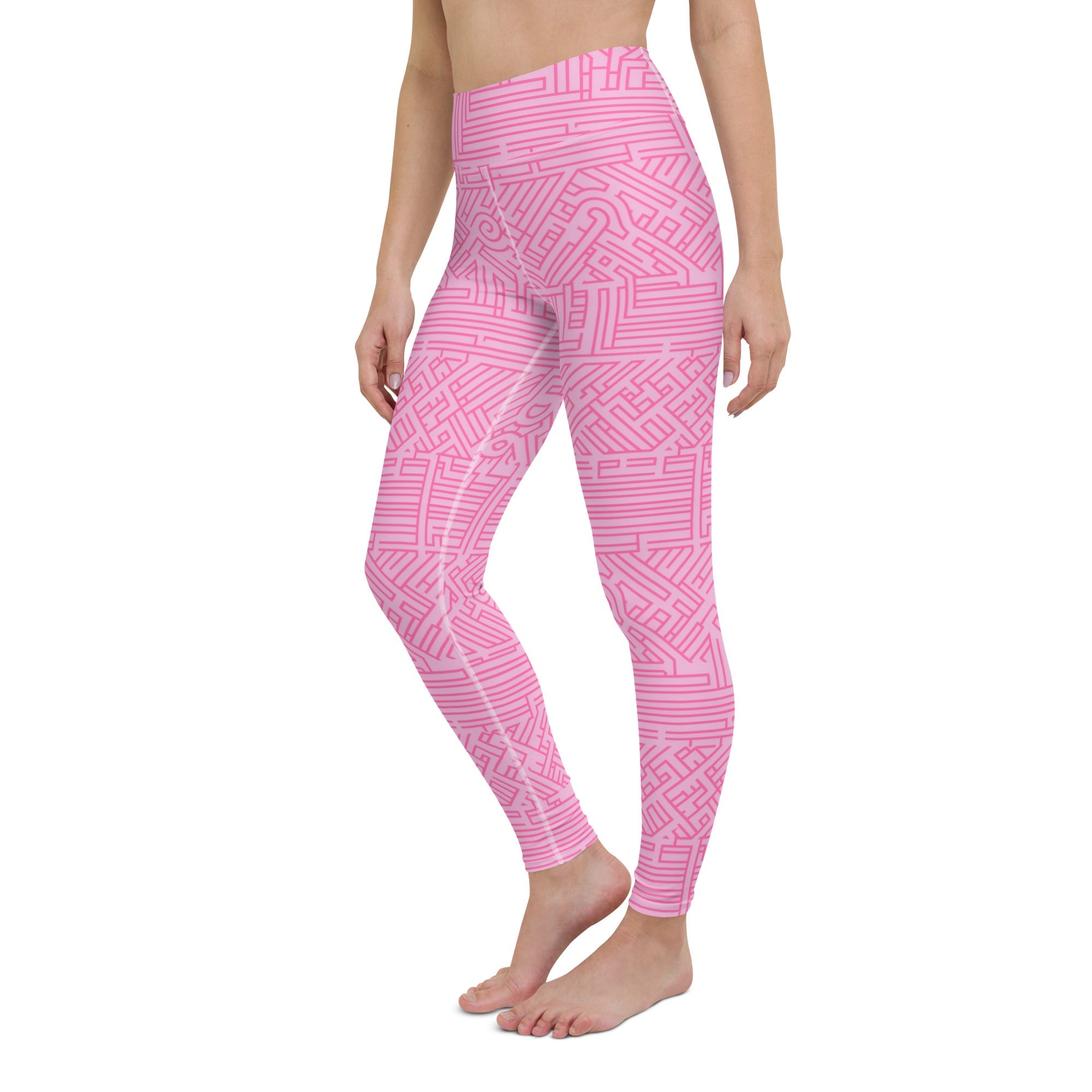 [GeoModa] Bubblegum Puzzle Yoga Leggings
