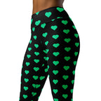 [GeoModa] Minted Heart Yoga Leggings