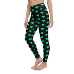 [GeoModa] Minted Heart Yoga Leggings
