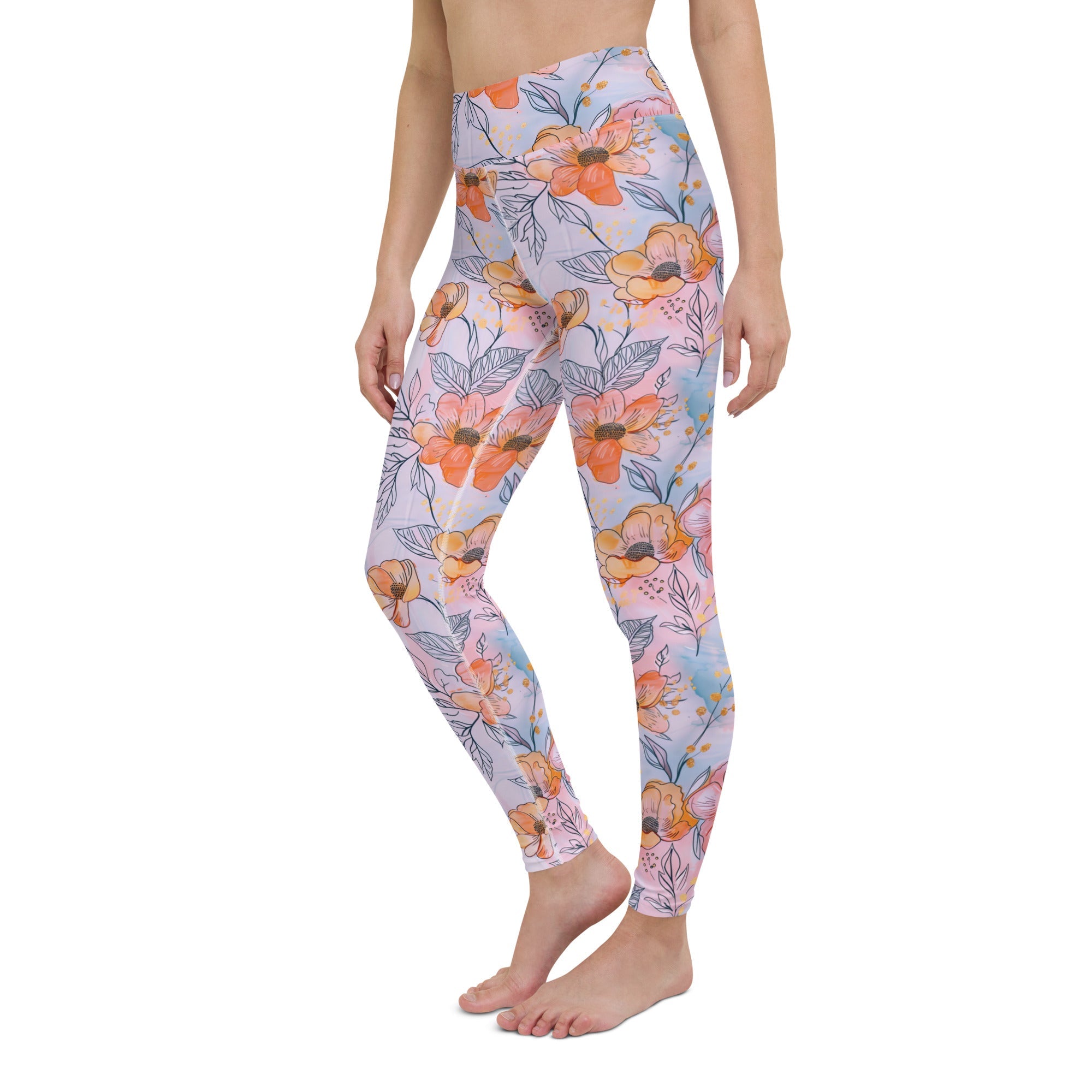 [Floral Bloom] Spring Serenade Yoga Leggings