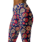 [Floral Bloom] Ruby Heritage Yoga Leggings