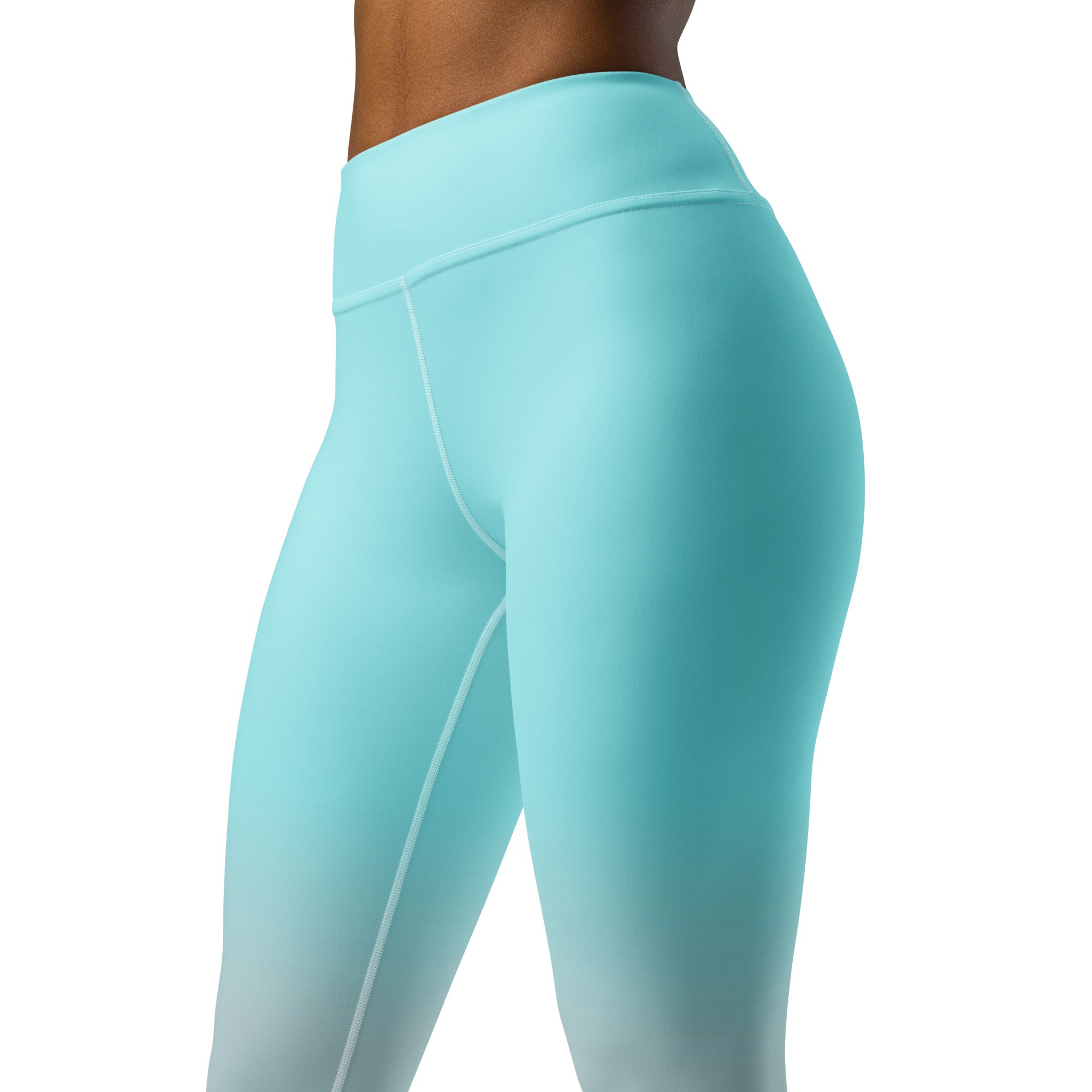 [THC Basics] Frosted Cyan Yoga Leggings