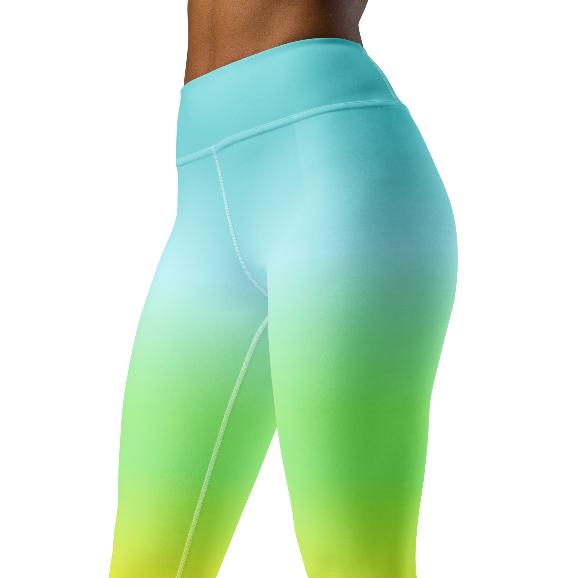 [THC Basics] Tropical Wave Yoga Leggings