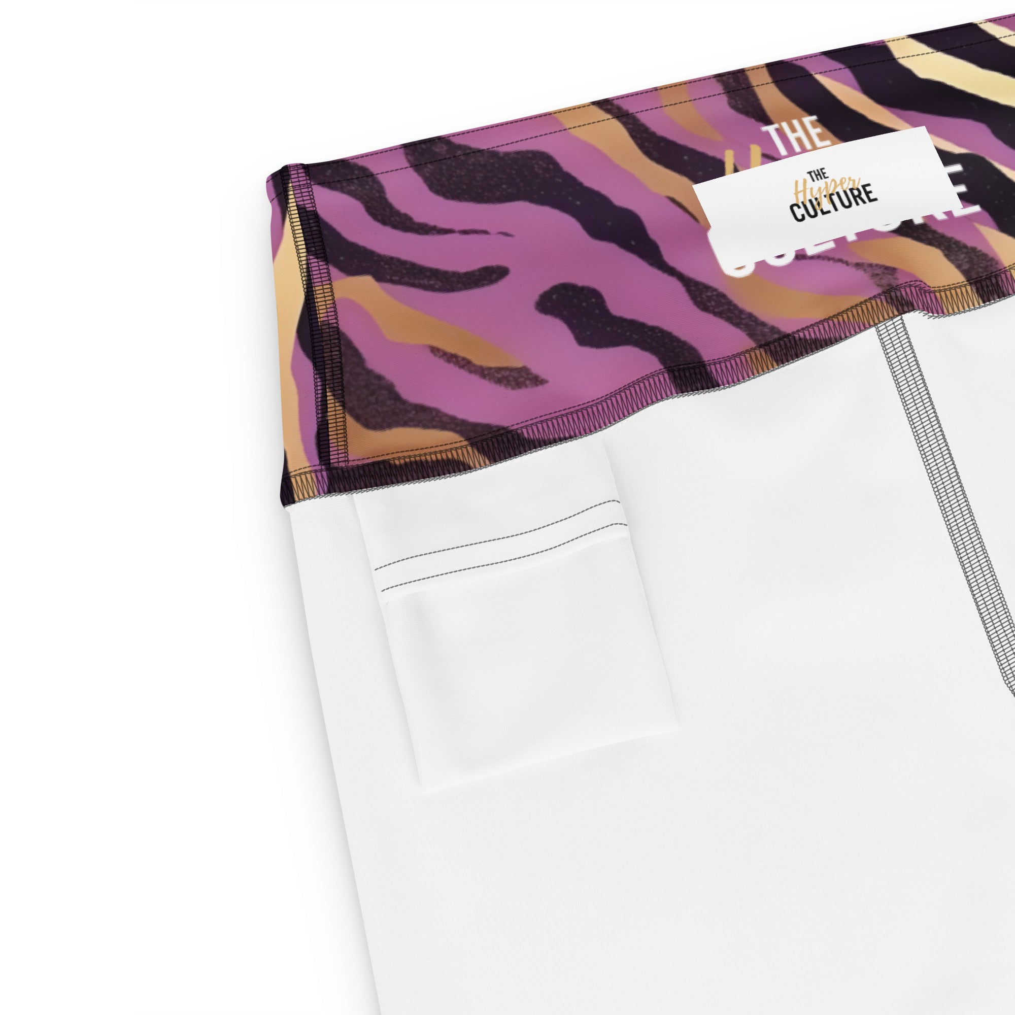 [Wild Side] Purple Stripie Yoga Leggings